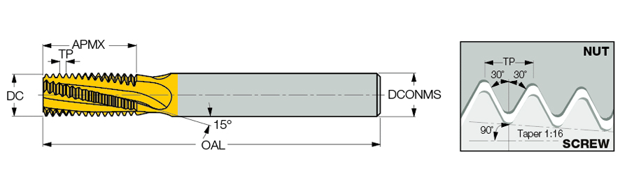 MTEC 1616D27 11.5NPT IC908